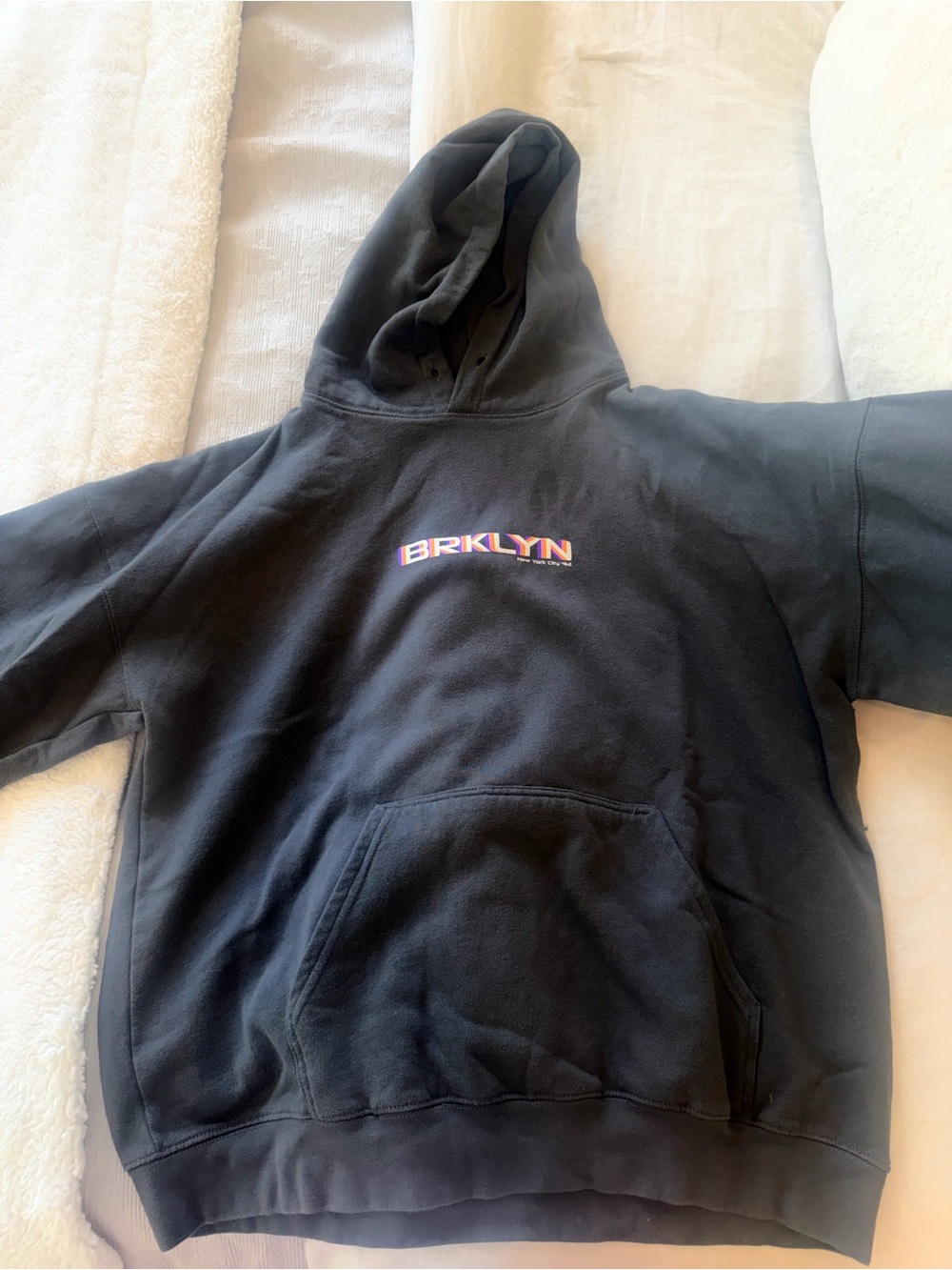 Black Womens Hoodie - Logo Pullover